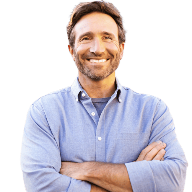 A smiling man